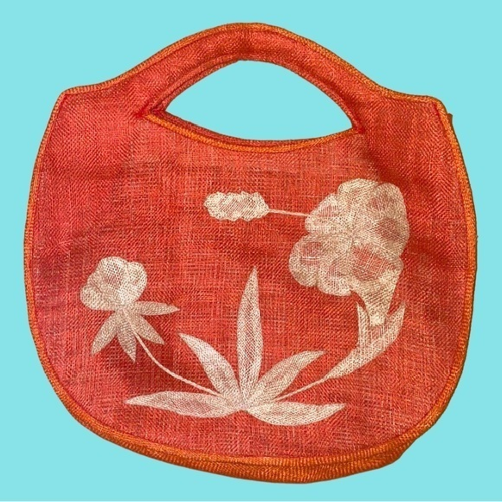 Orange Made‎ in Philippines Straw Vacay Tote Bag